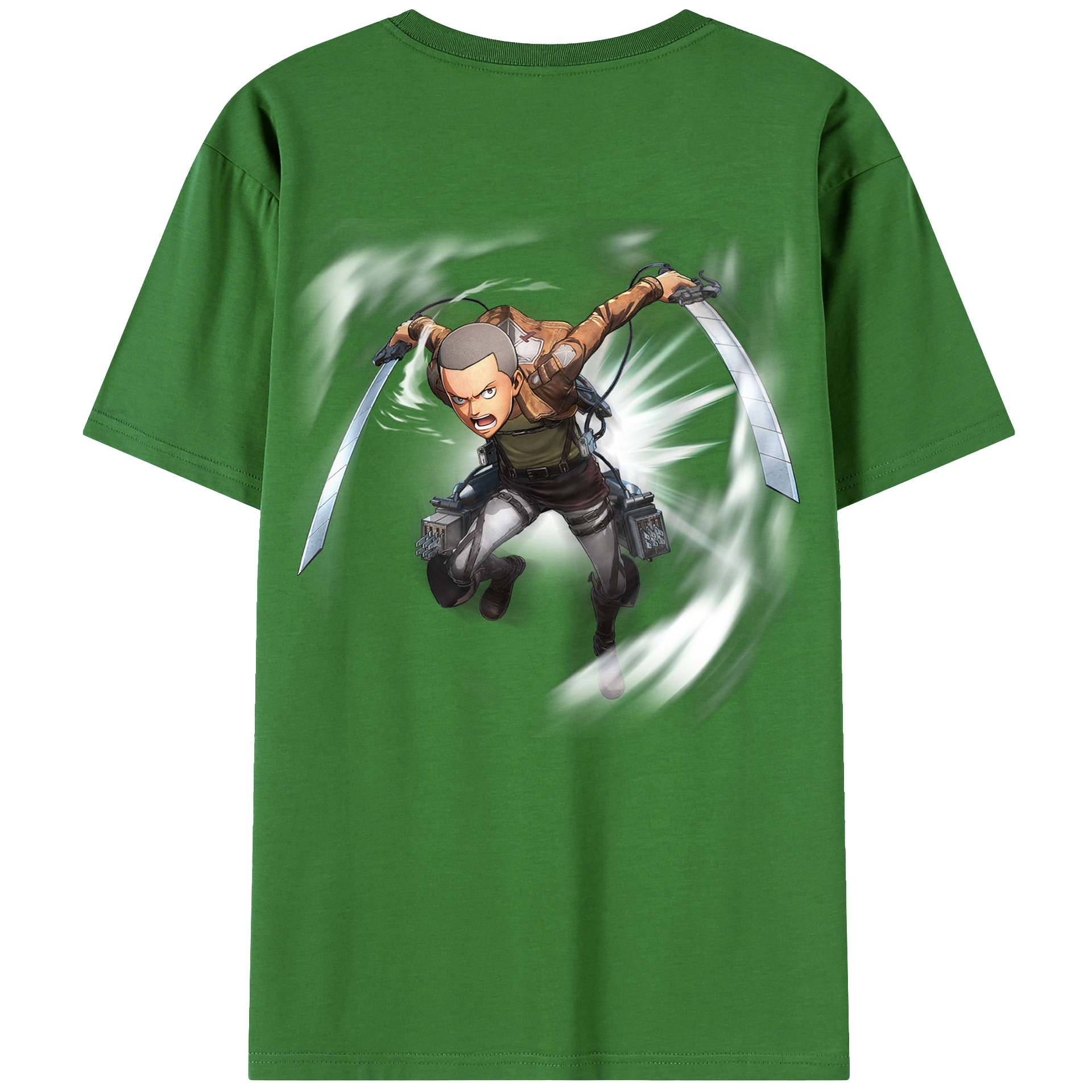 （画像用） 進撃の巨人 コニー·スプリンガー Attack on Titan Connie Springer レディース半袖Tシャツ(バックプリント)